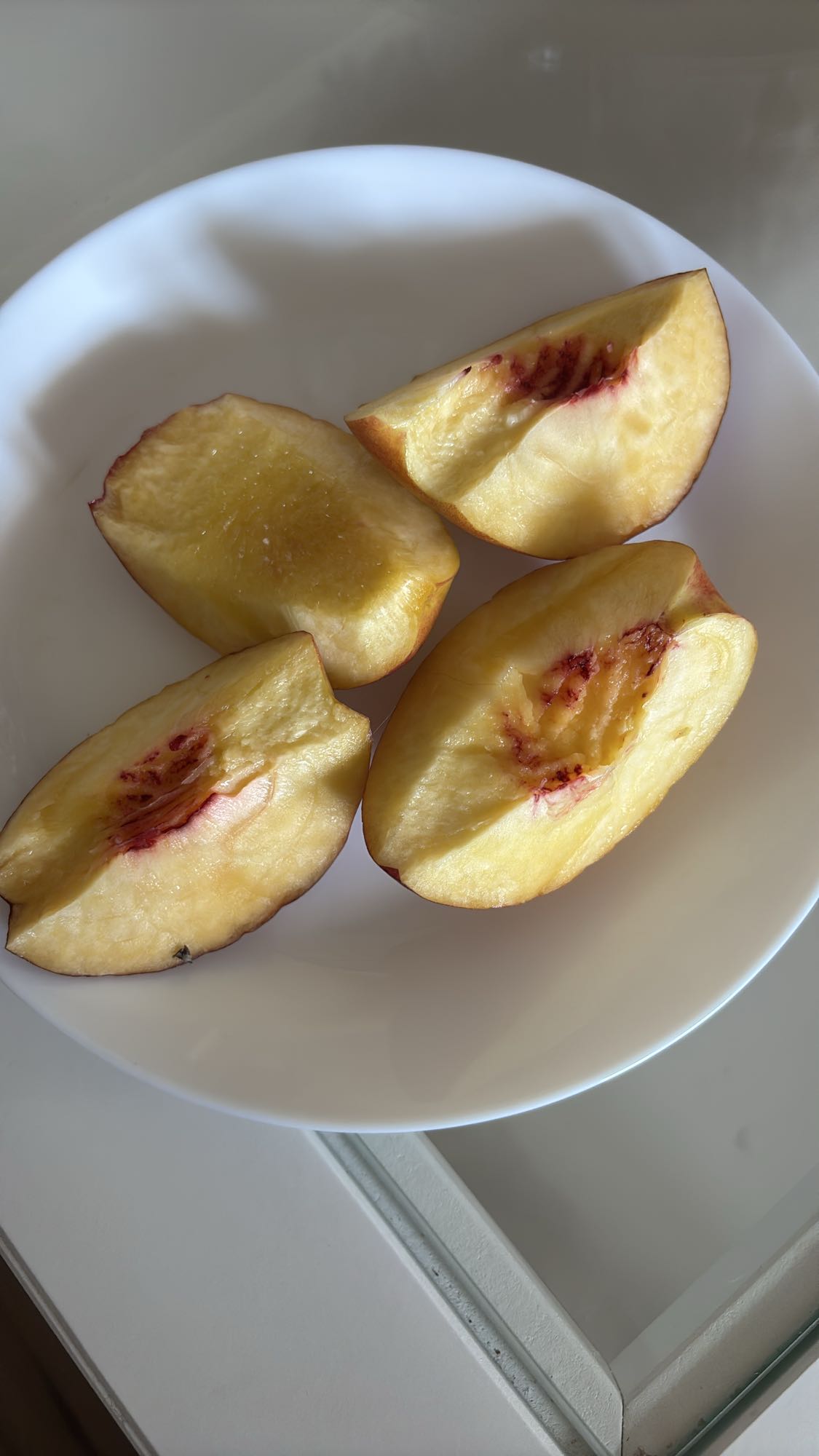 Pokrojona brzoskwinia