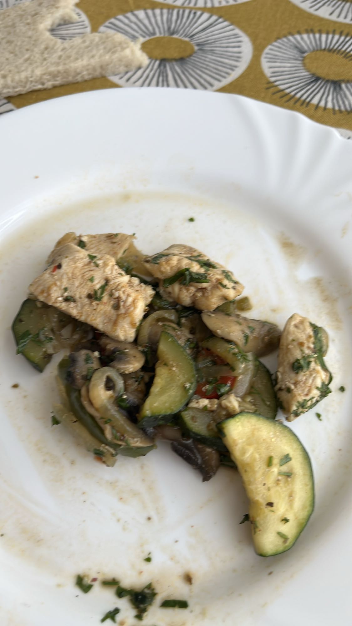 Chicken veggie saute