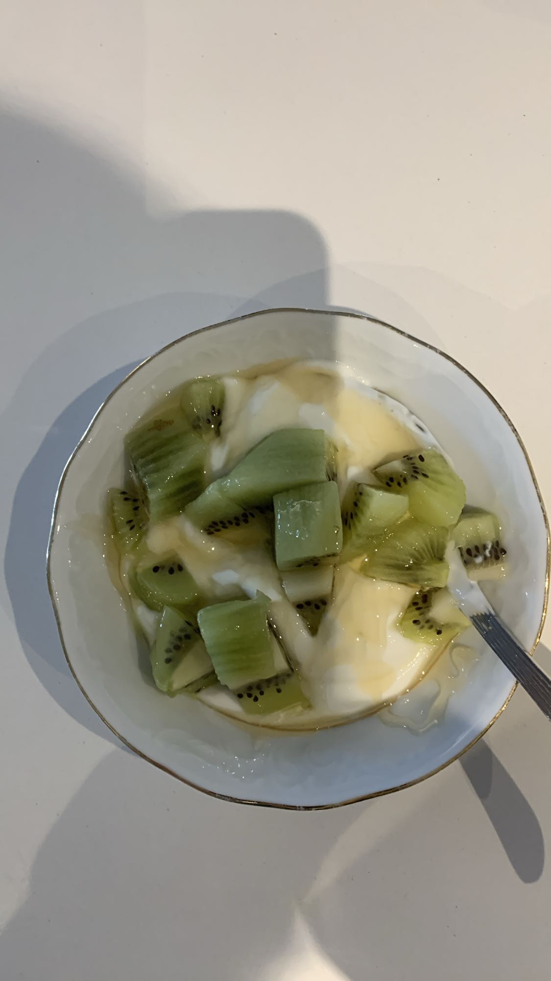 Yaourt au kiwi et miel