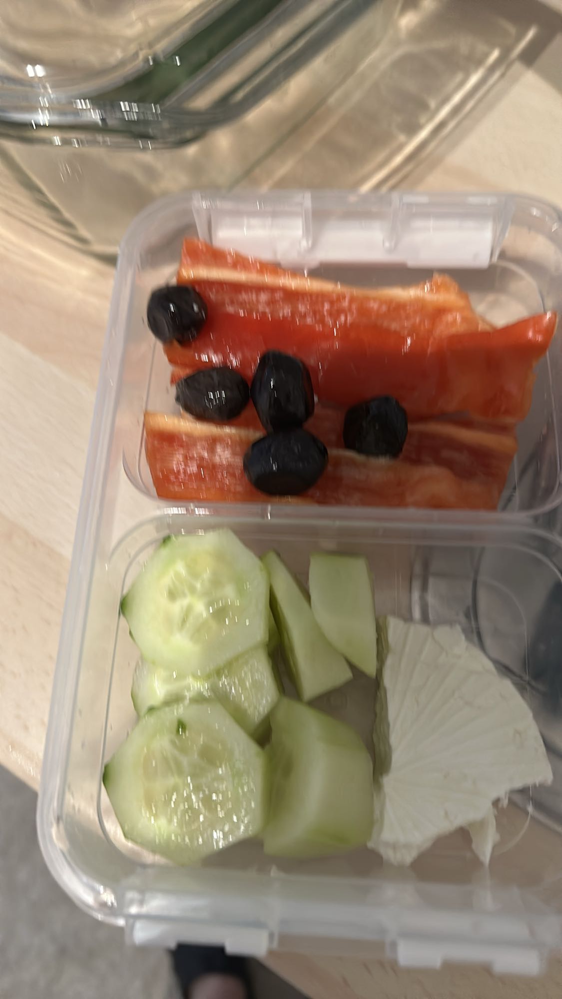 Sebze ve peynir tabağı