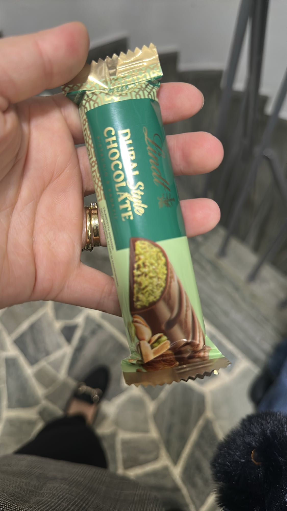 Pistagechokladstång