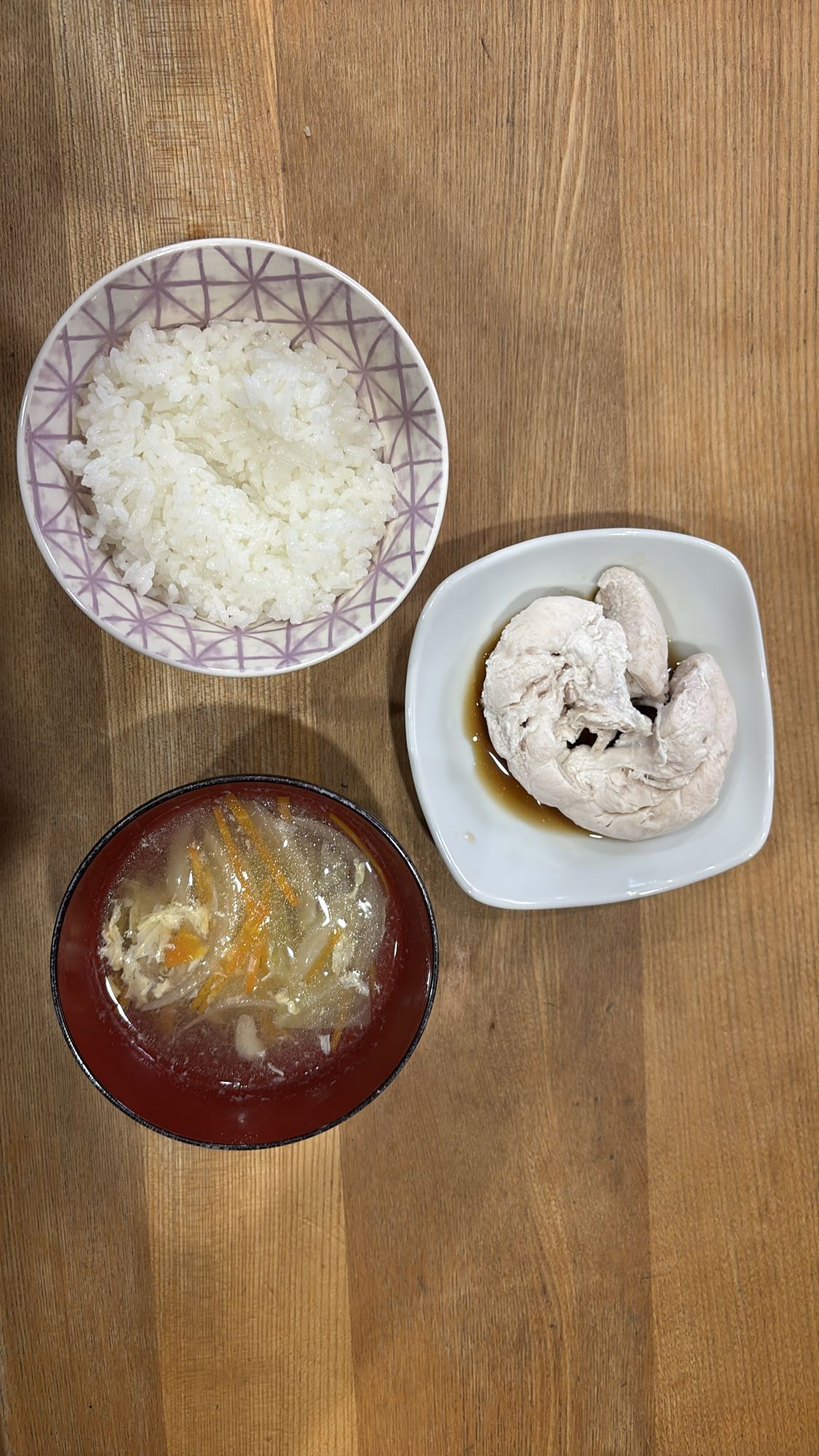 Chicken rice soup set
