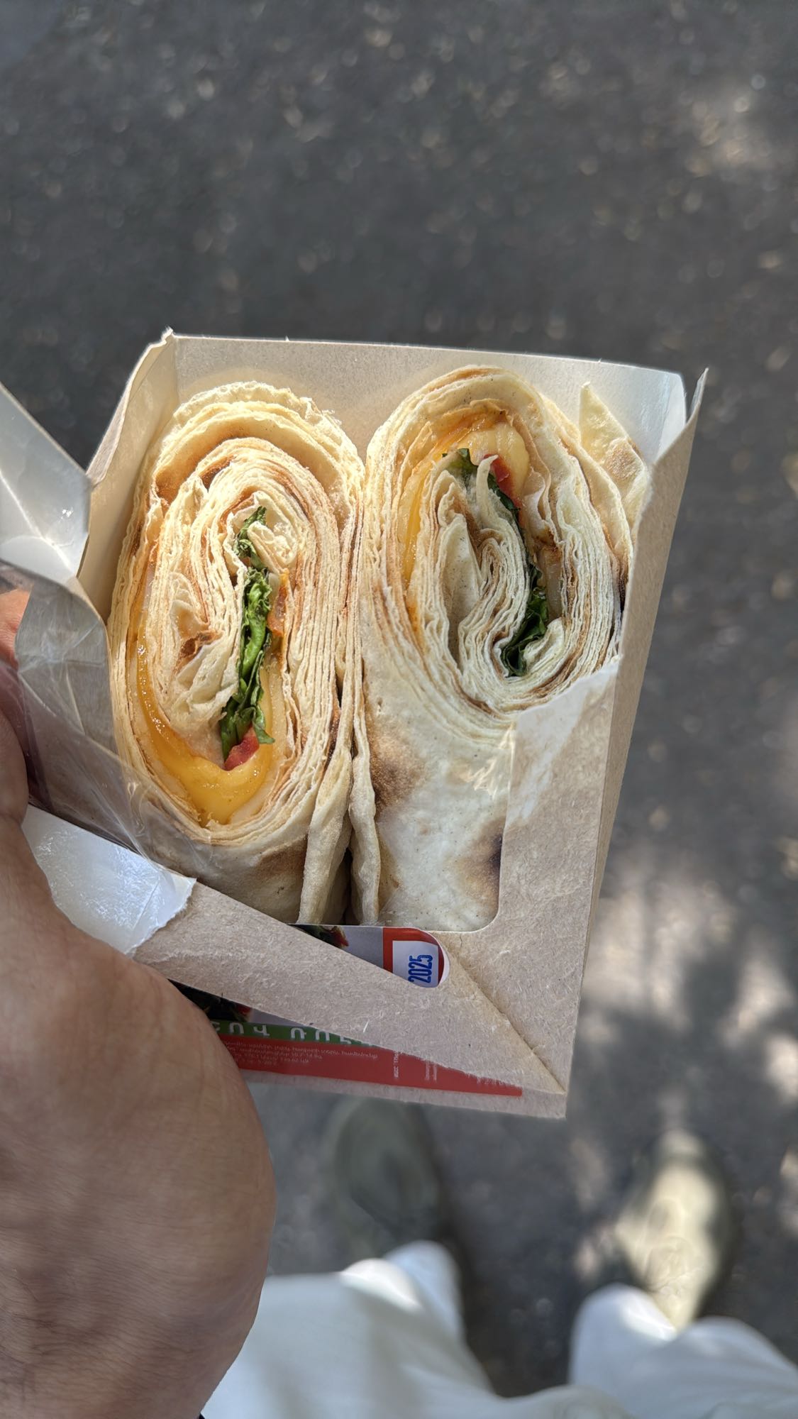 Chicken veggie wrap