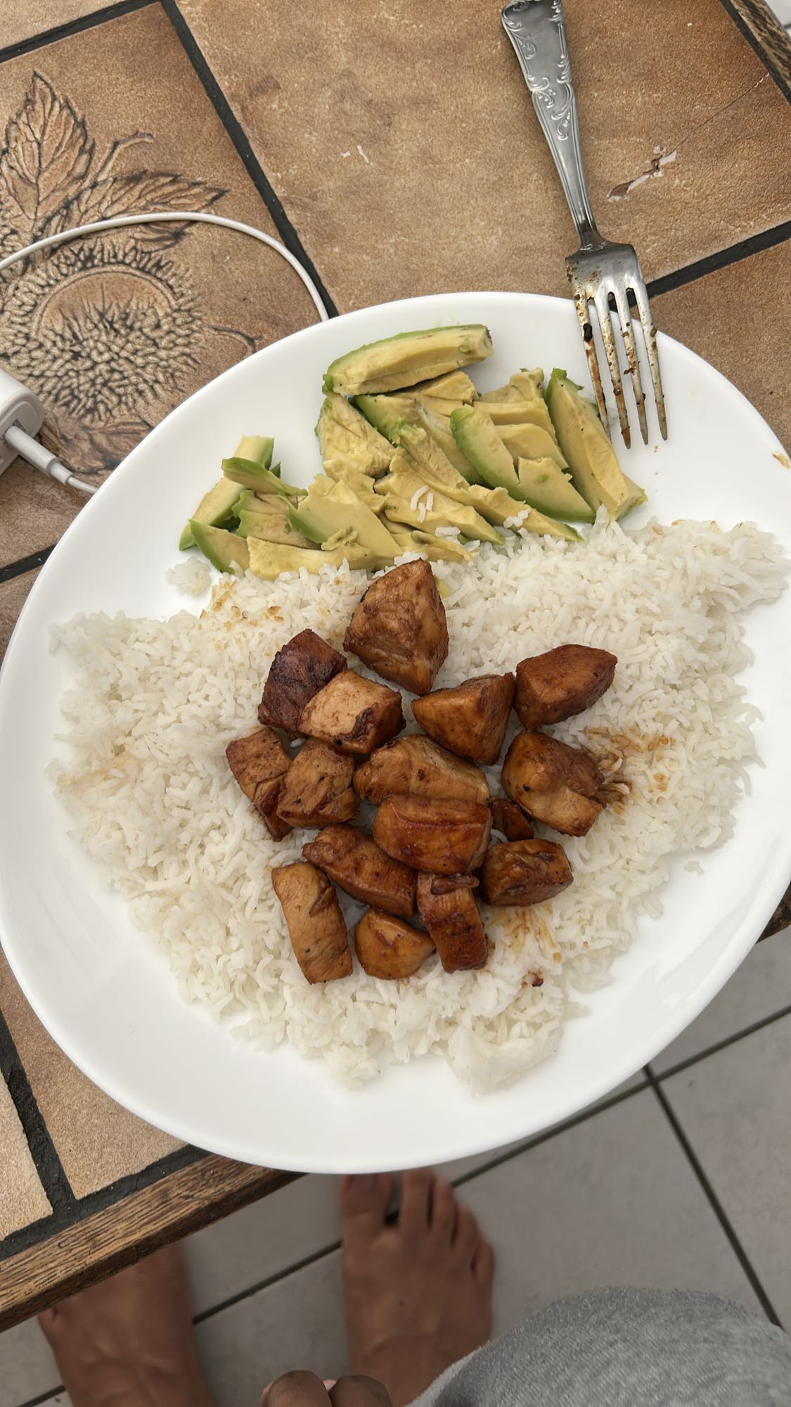 Poulet riz avocat