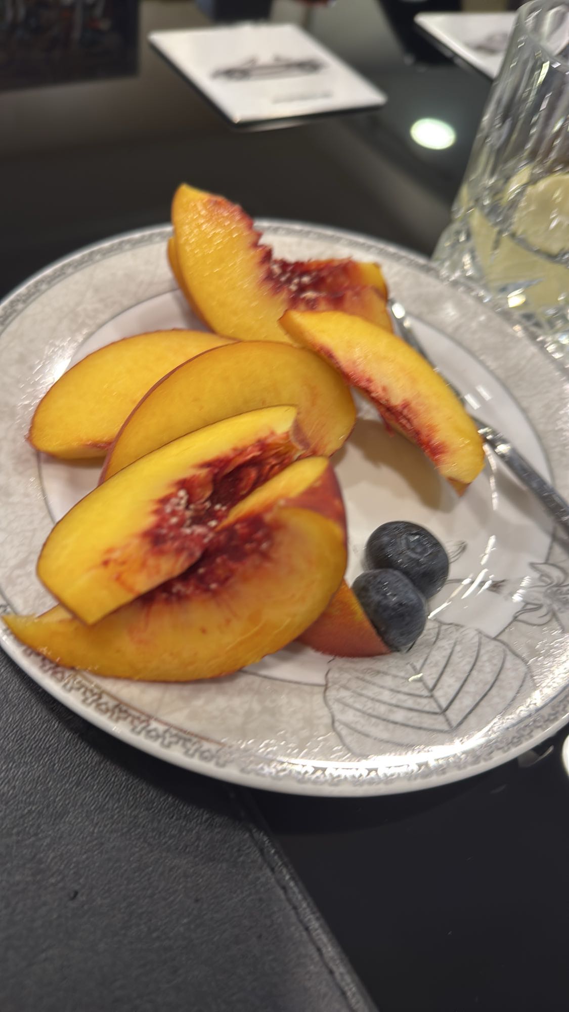 Peach and Blueberry Plate