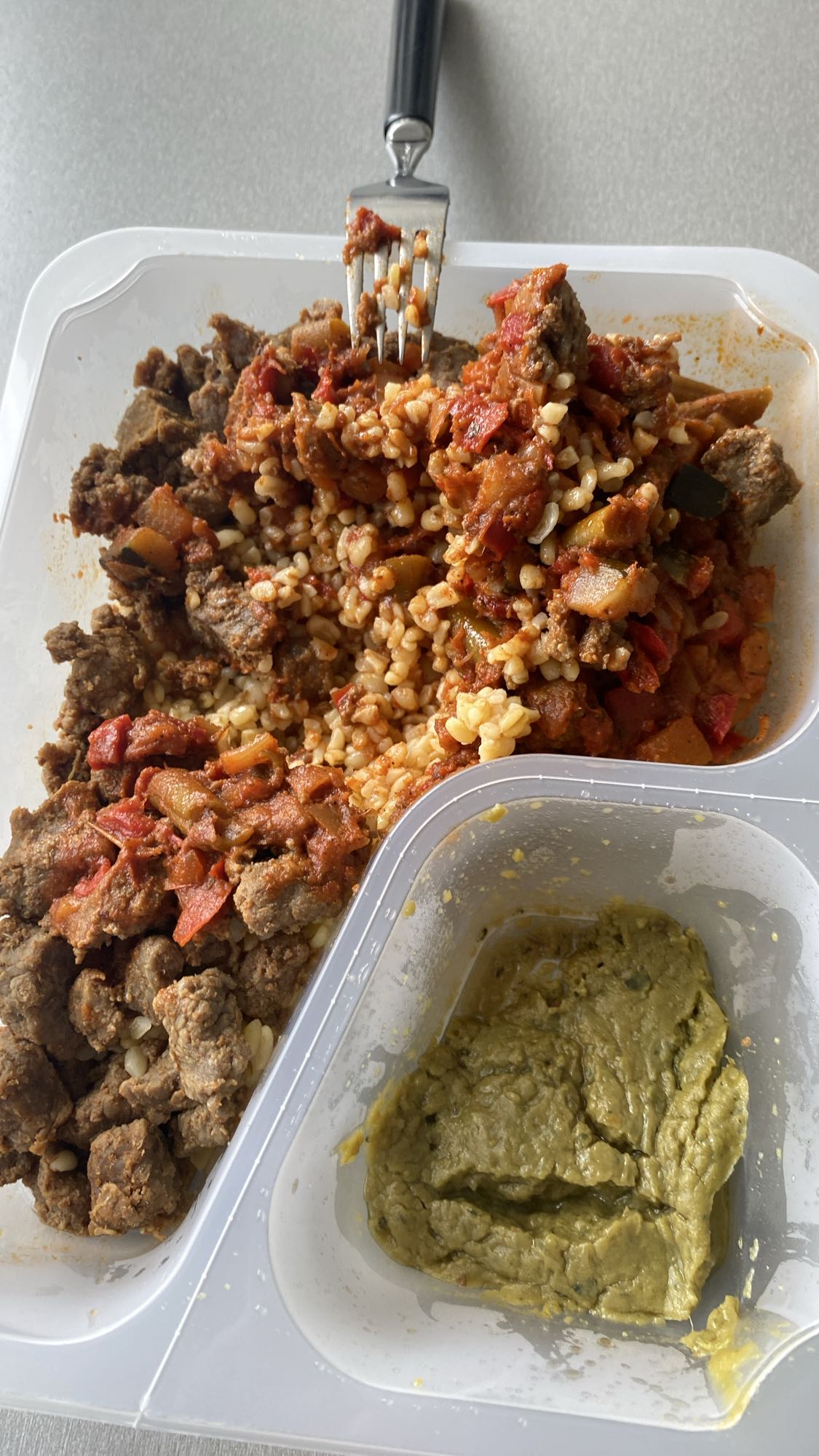 Kasza z wołowiną i warzywami