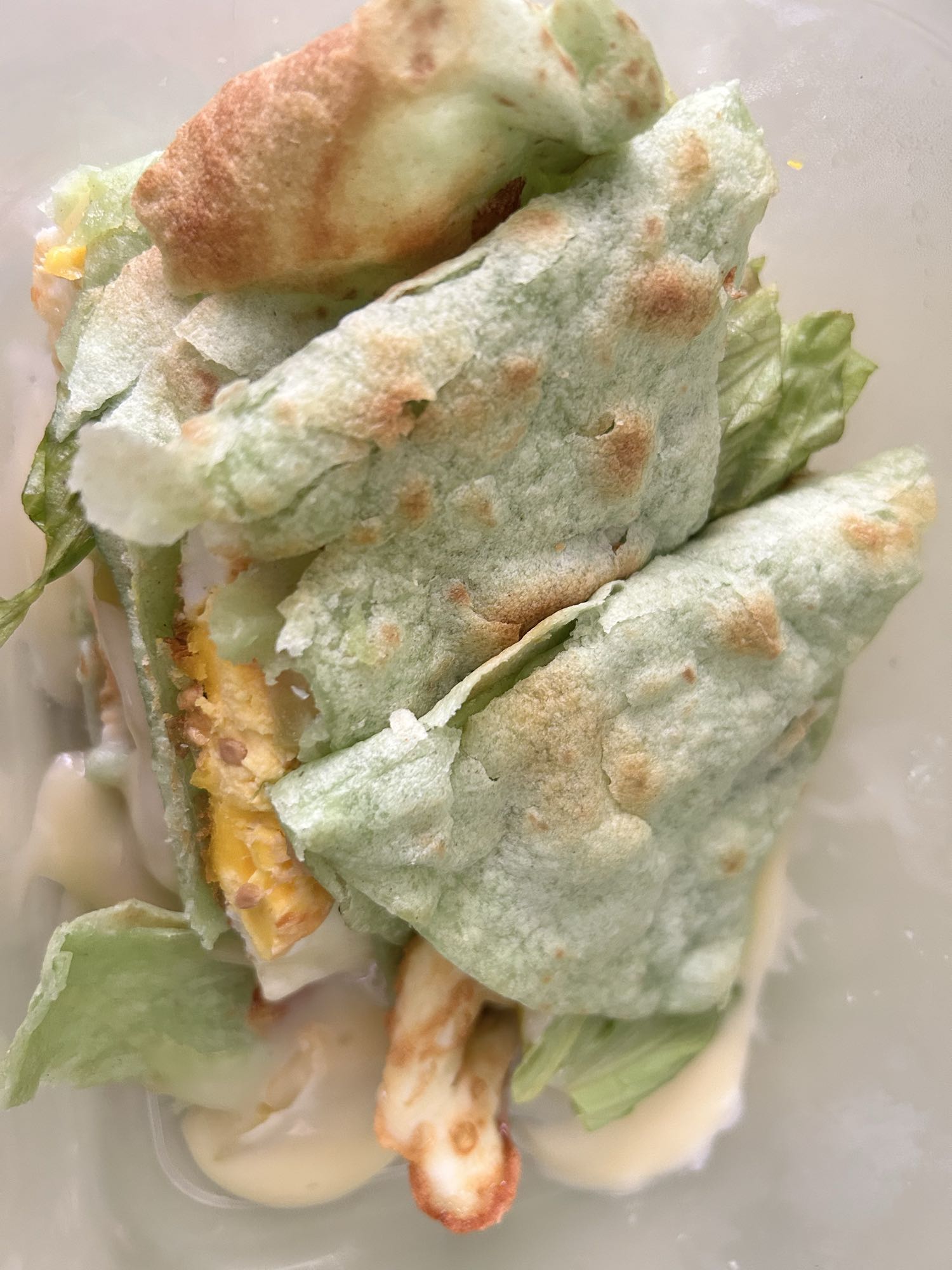 Wrap de pollo y espinaca