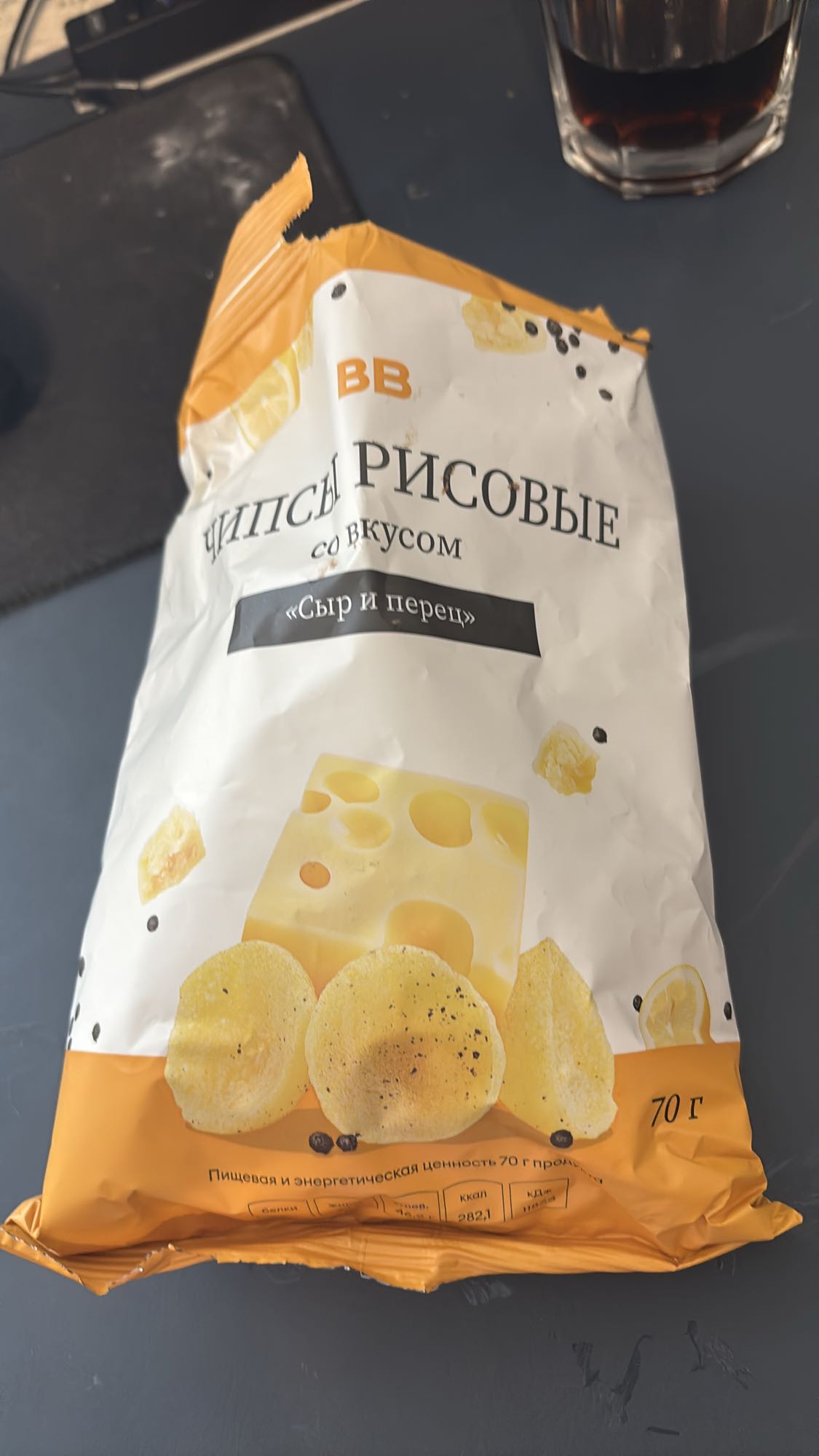 Рисовые чипсы сыр-перец