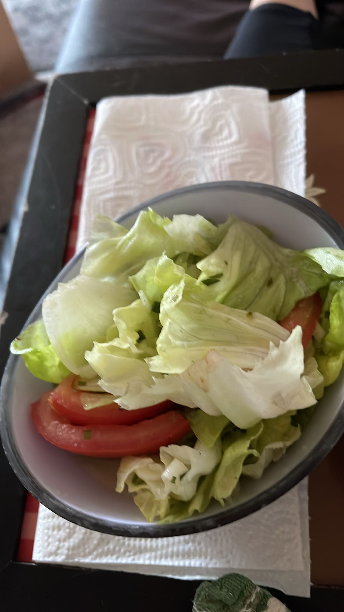 Ensalada de lechuga y tomate