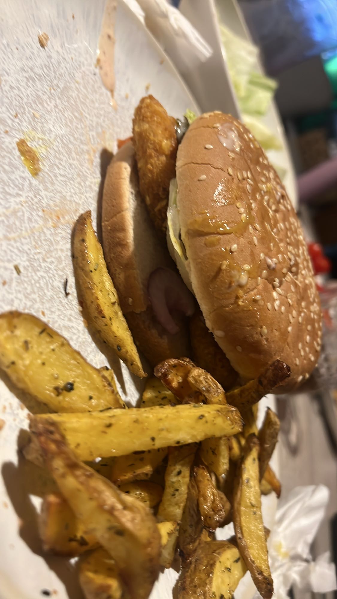 Burger ve Patates Kızartması