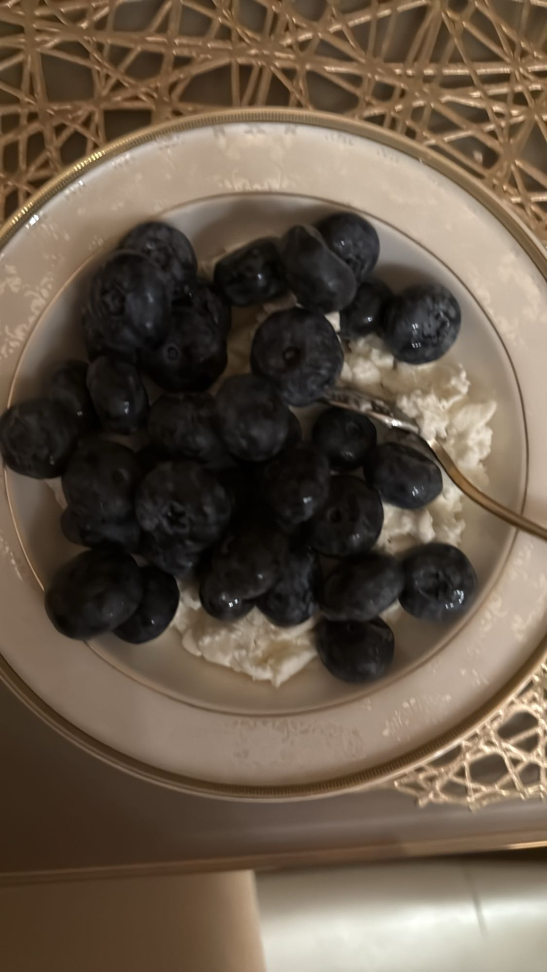 творог с черникой