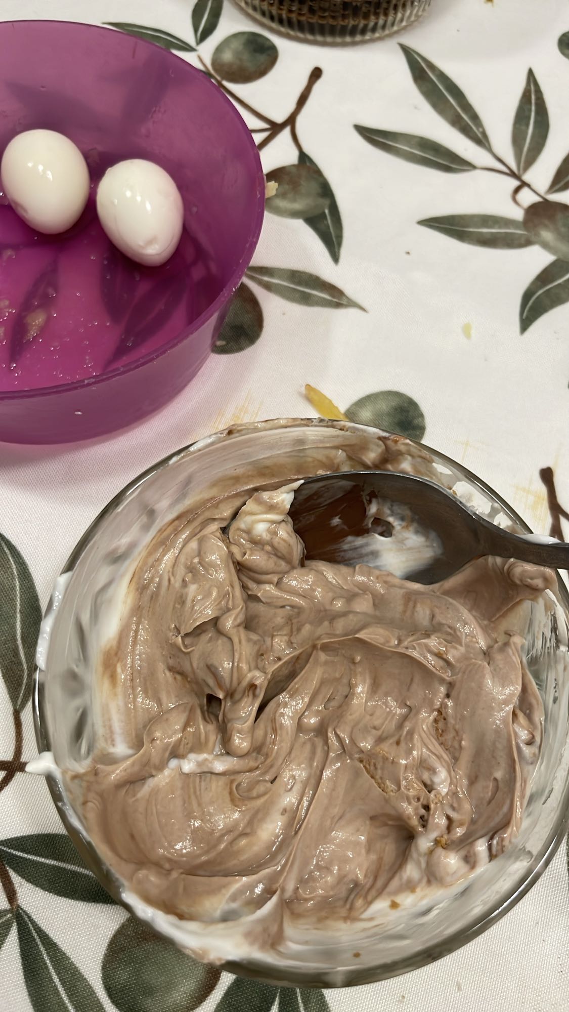 Iaurt cu cacao și ouă