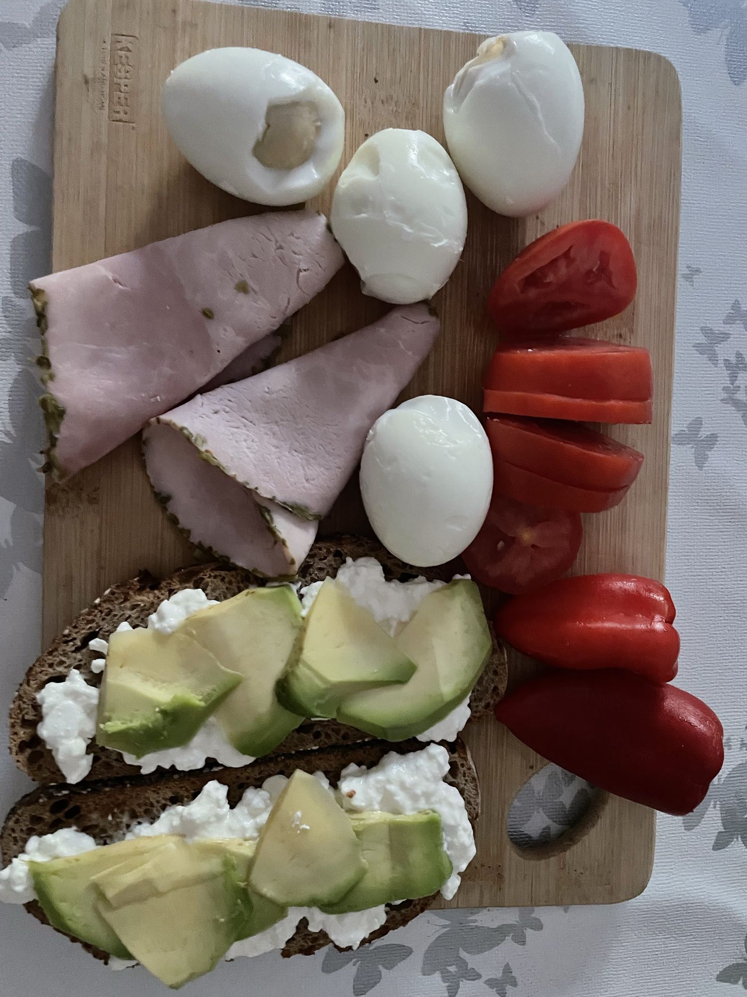 Gesundes Frühstücksplättchen