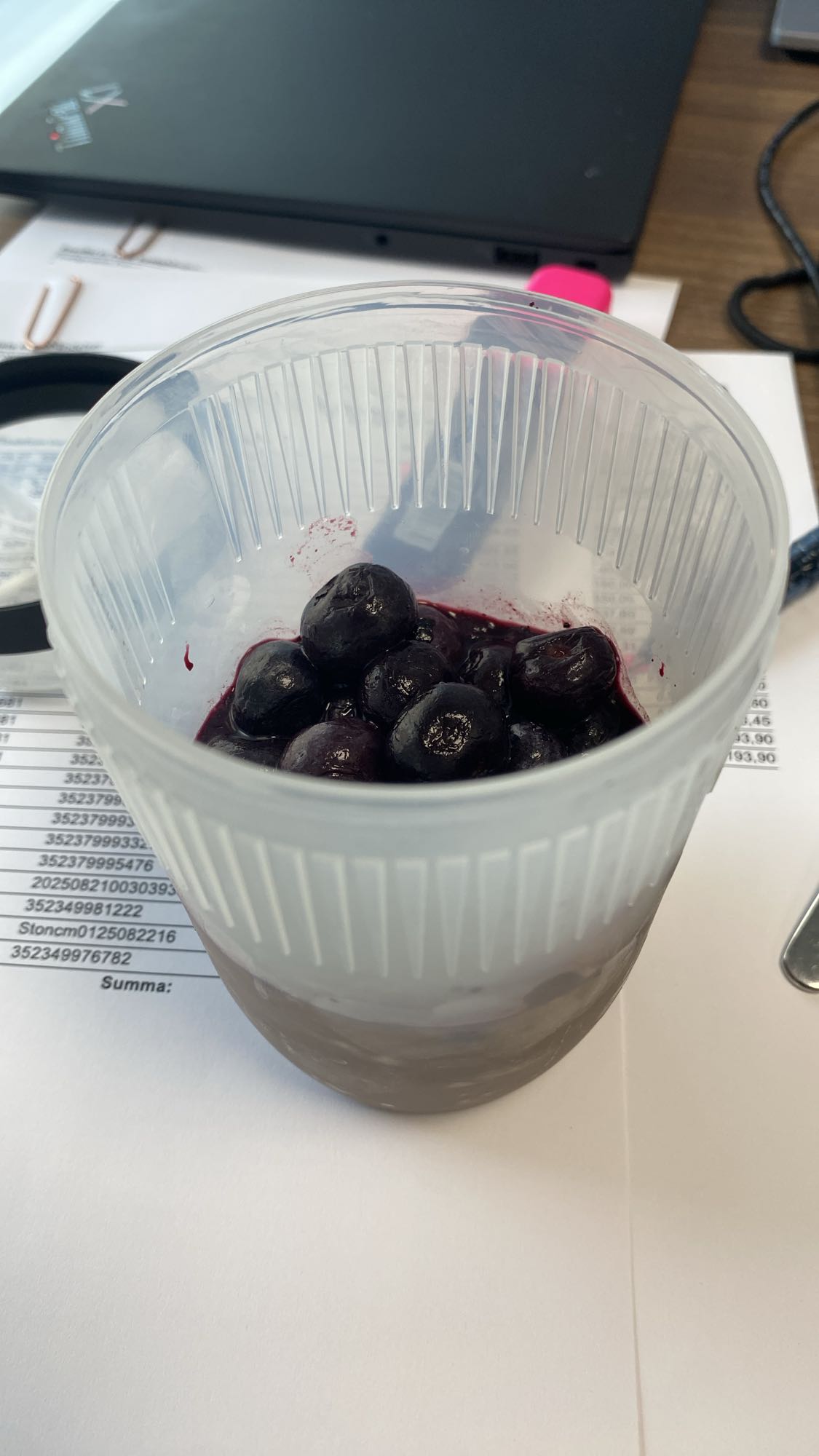 Blåbär med yoghurt