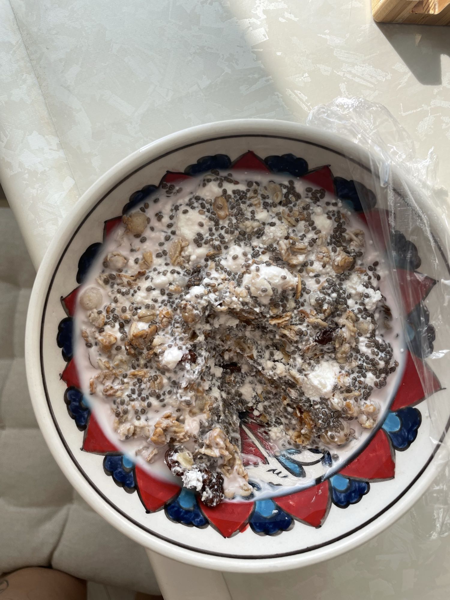 йогурт с мюсли и чиа