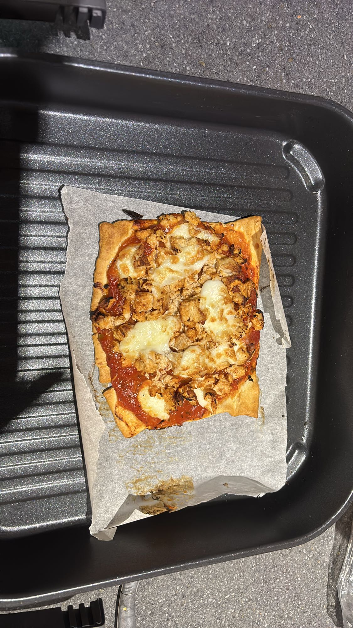 Pizza au poulet maison