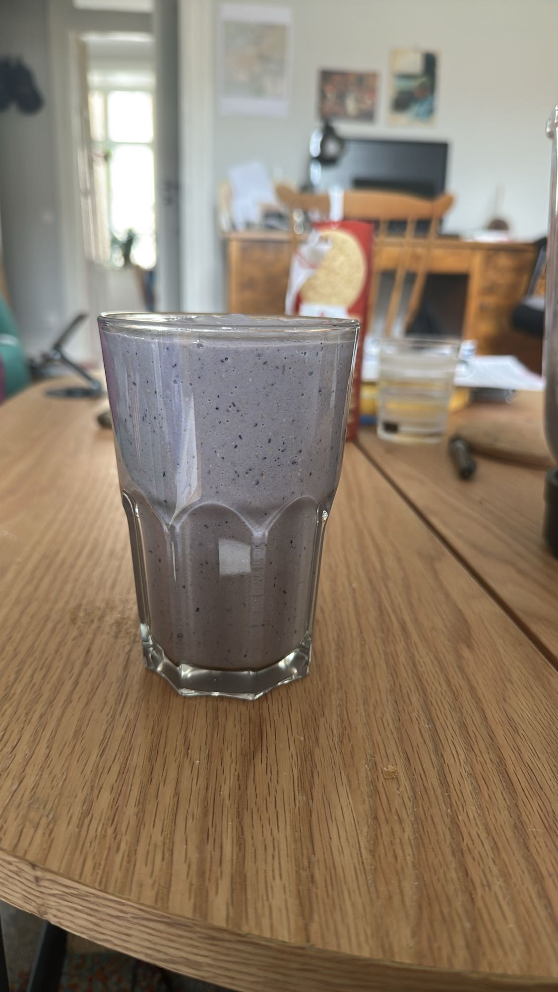 Blåbärsproteinshake