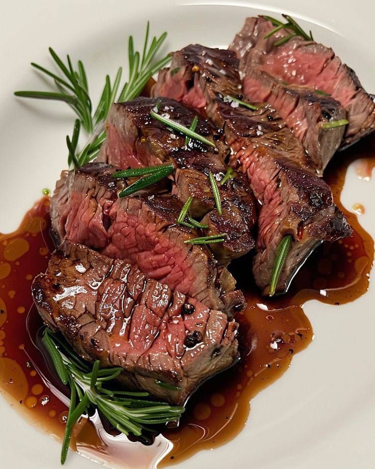 Seared Steak with Rosemary