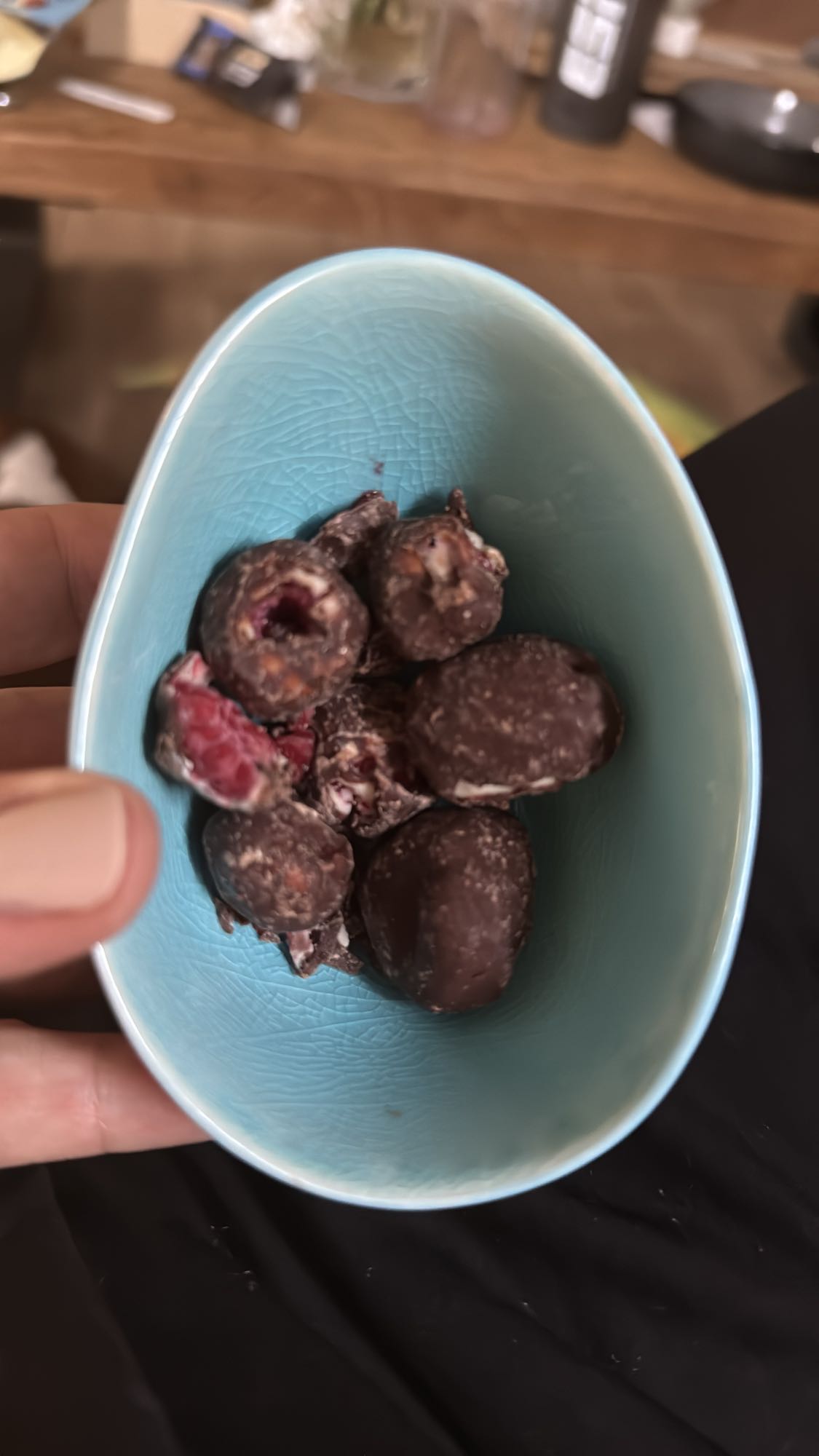 Chocolade besjes snack