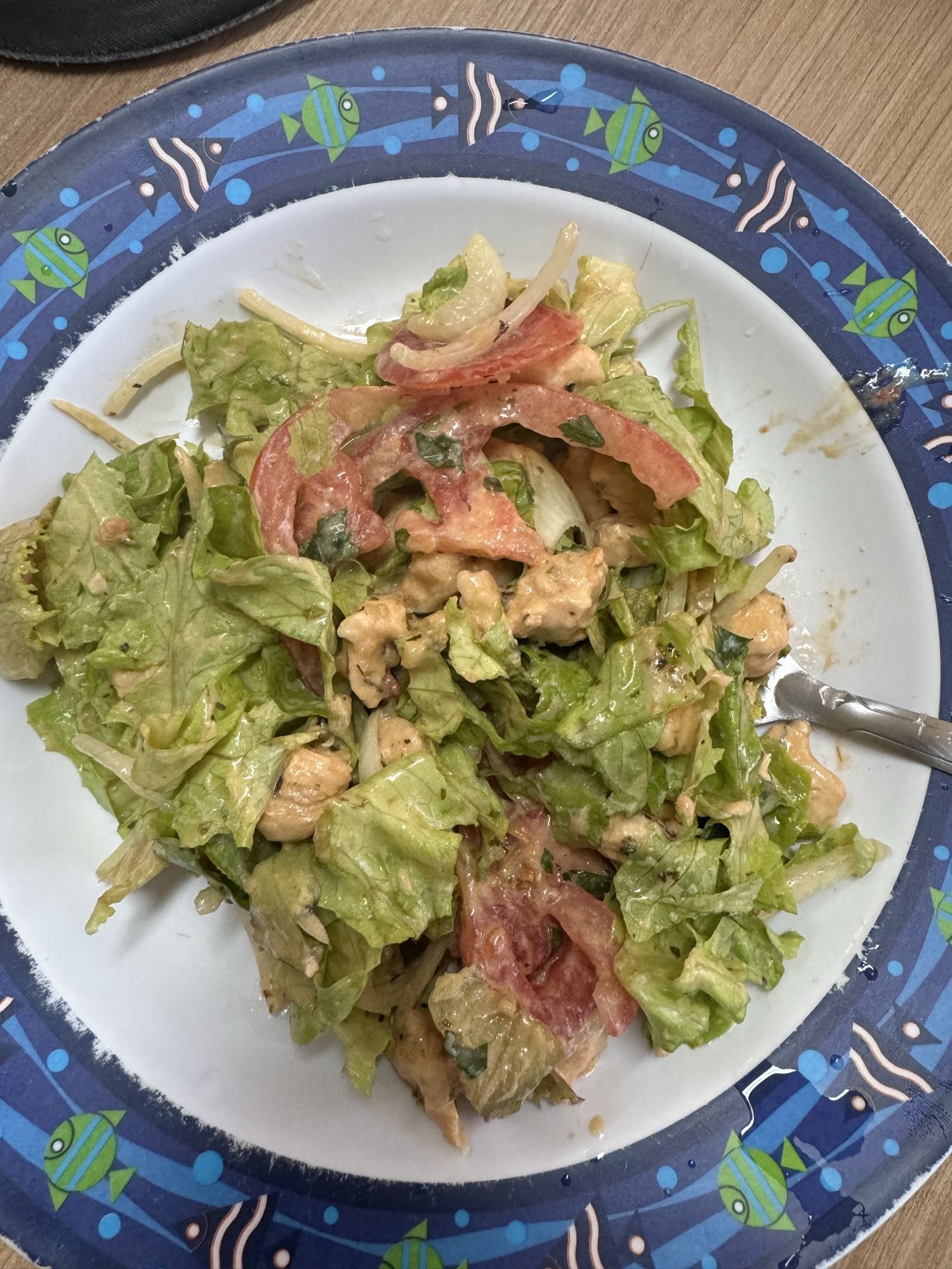Salada de frango