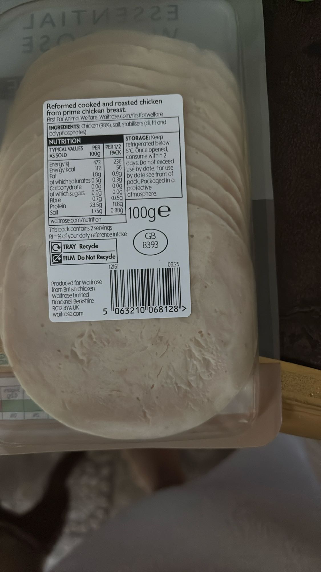 Roast Chicken Slices