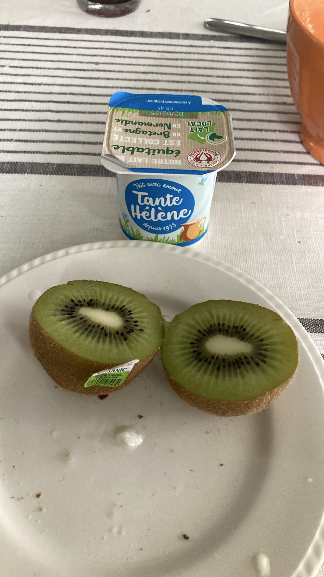 Yaourt et kiwi