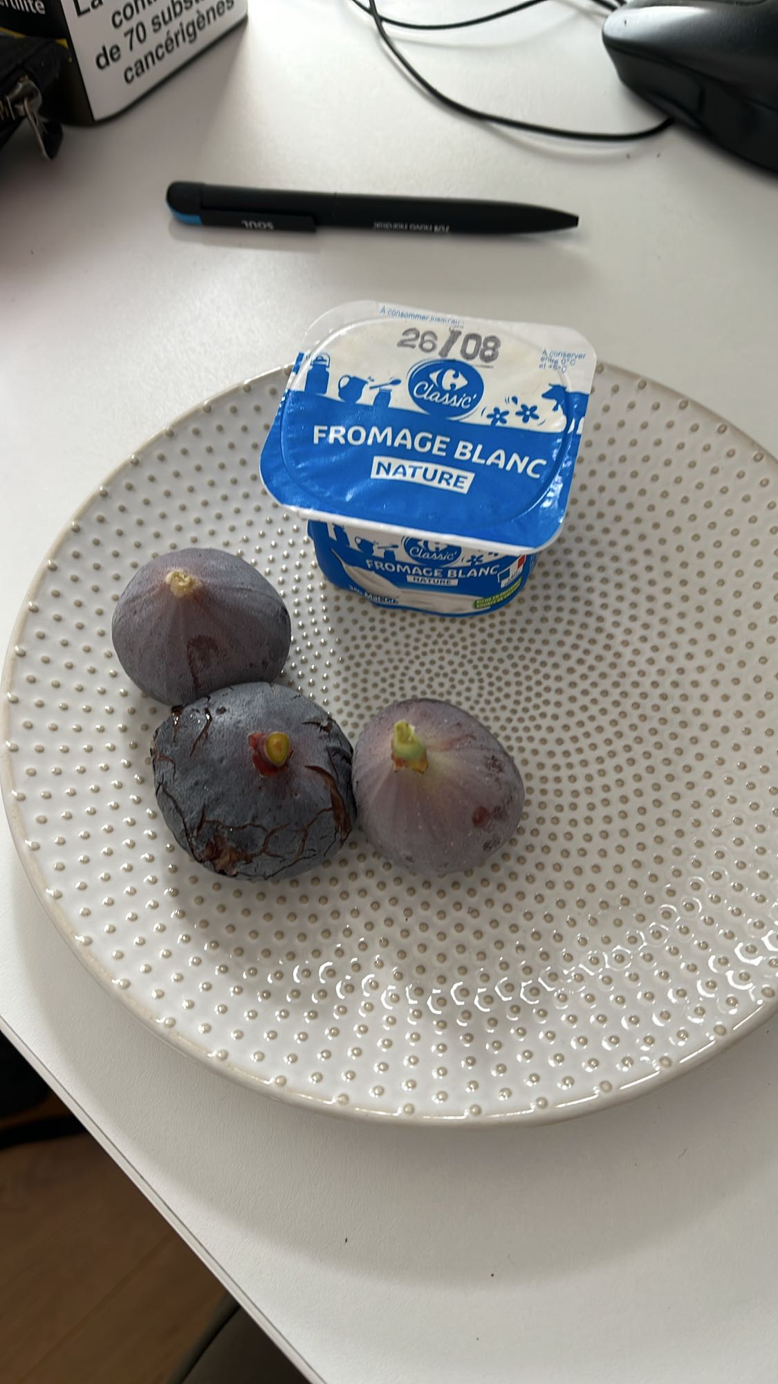 Fromage blanc et figues