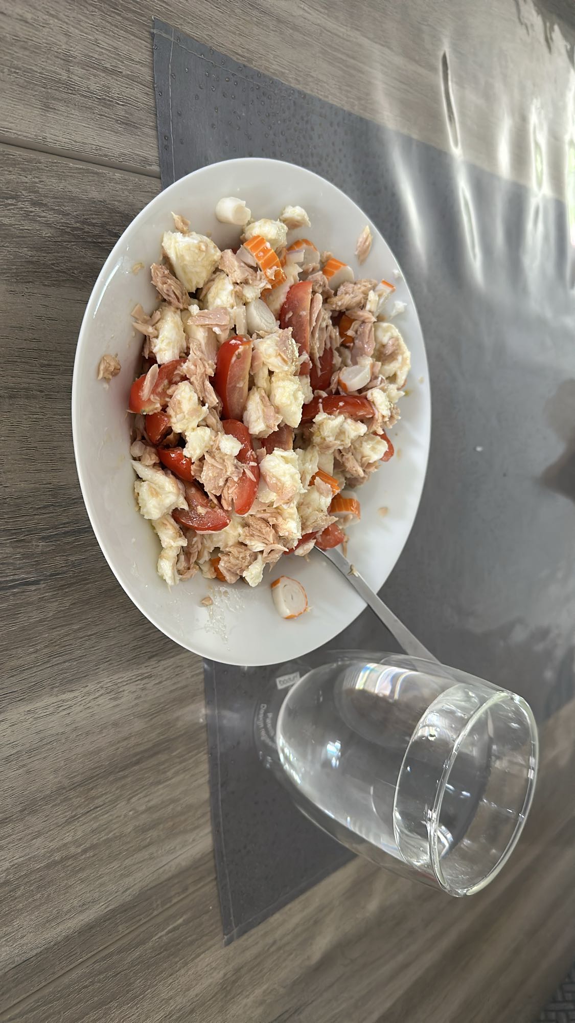 Salade thon et crudités