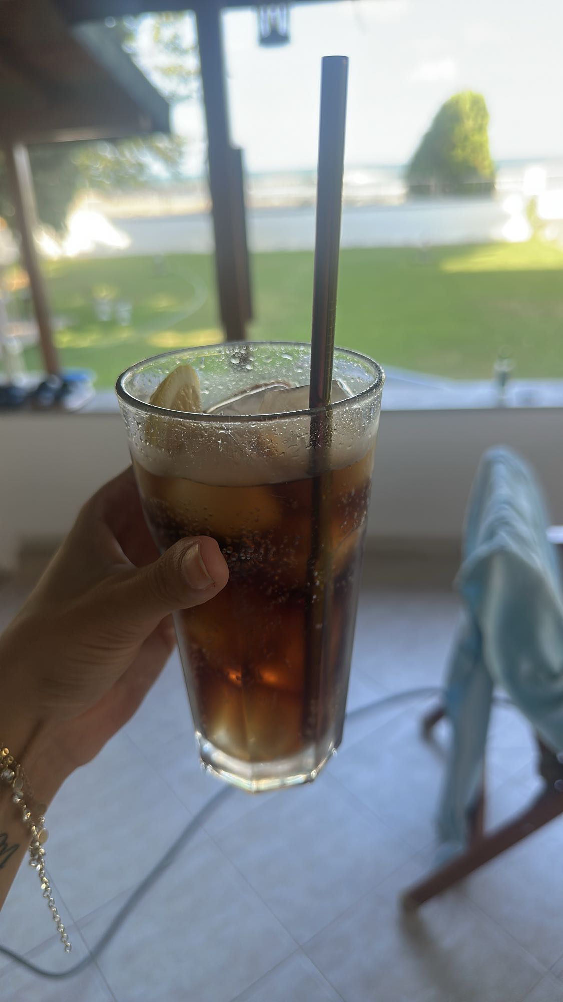 Iced Coke Zero with Lemon