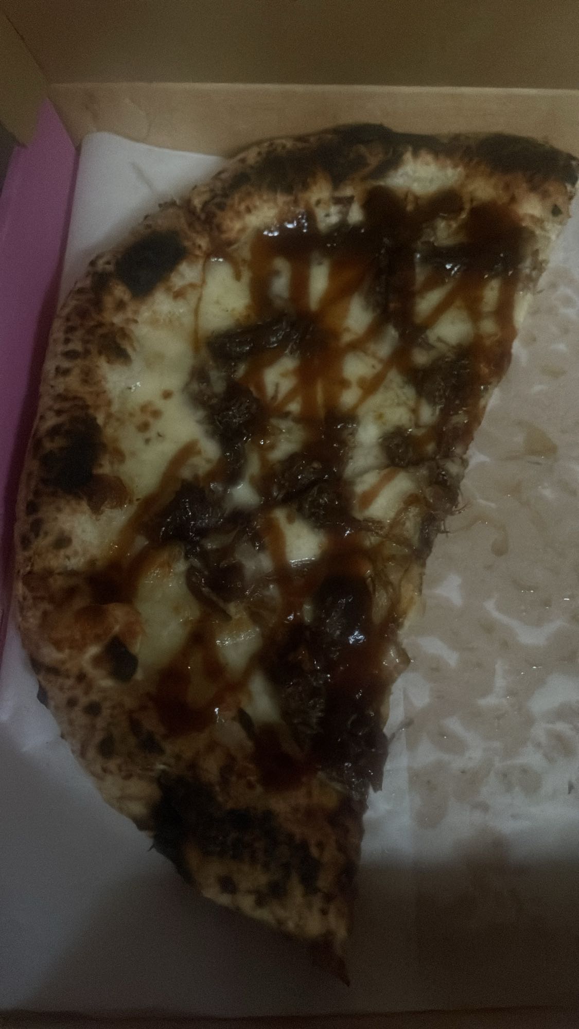 BBQ Beef Pizza Slice