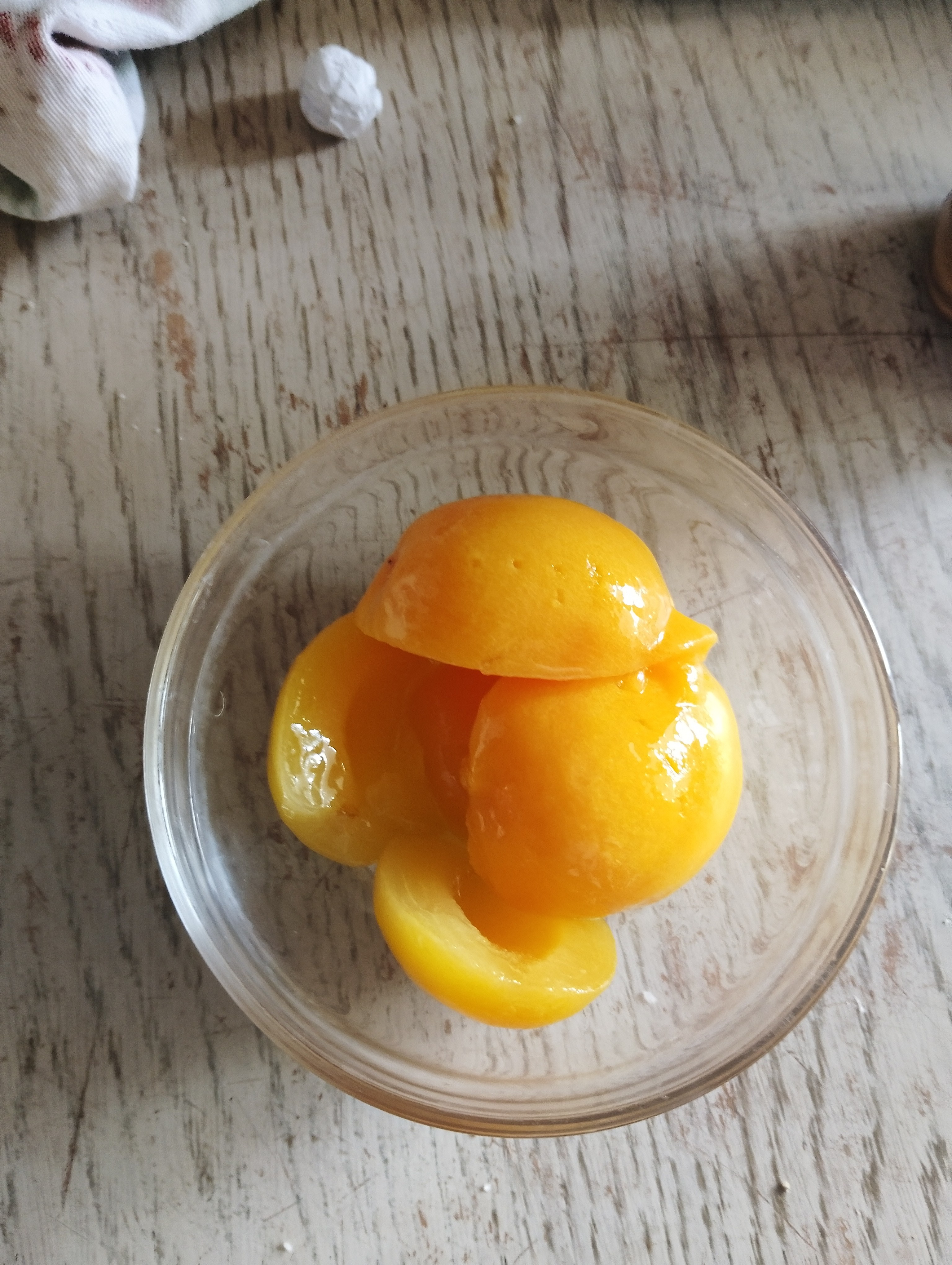 Canned Peaches Bowl