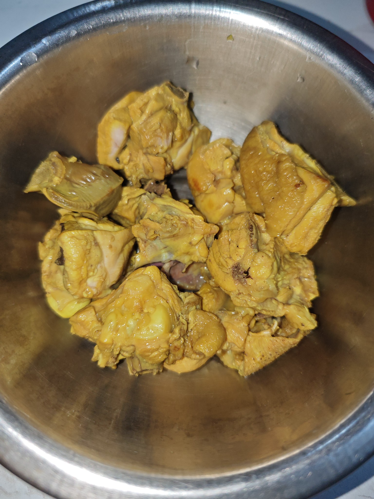 Boiled Chicken Pieces