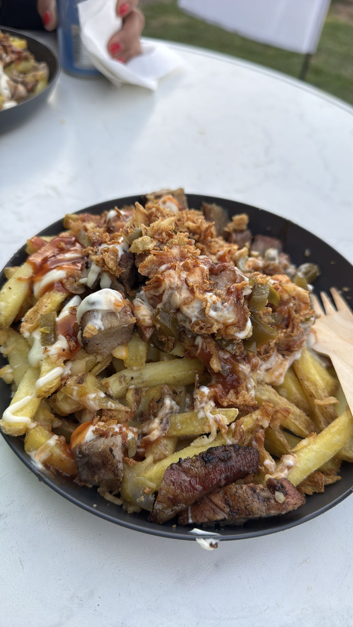 Laddade pommes med kött