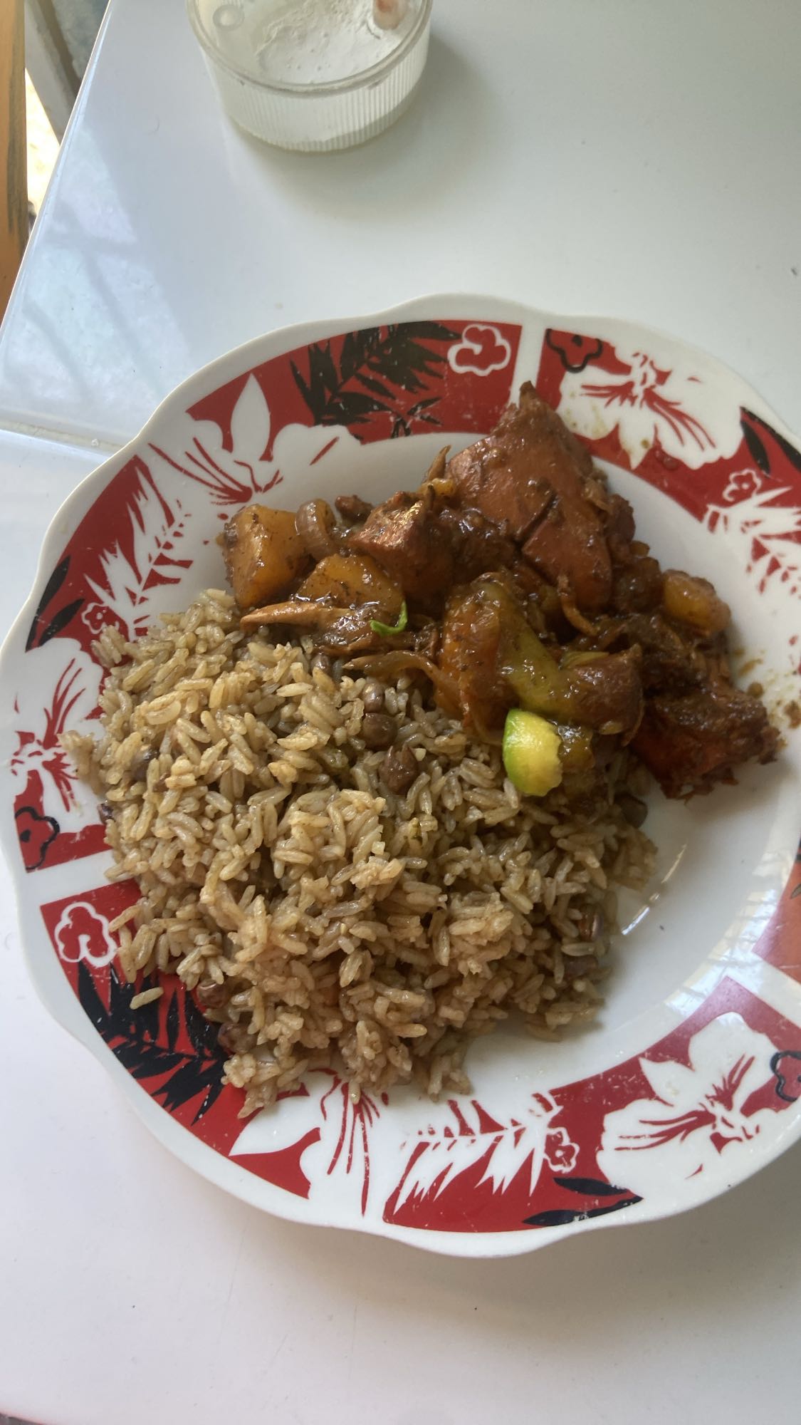 arroz con pollo guisado