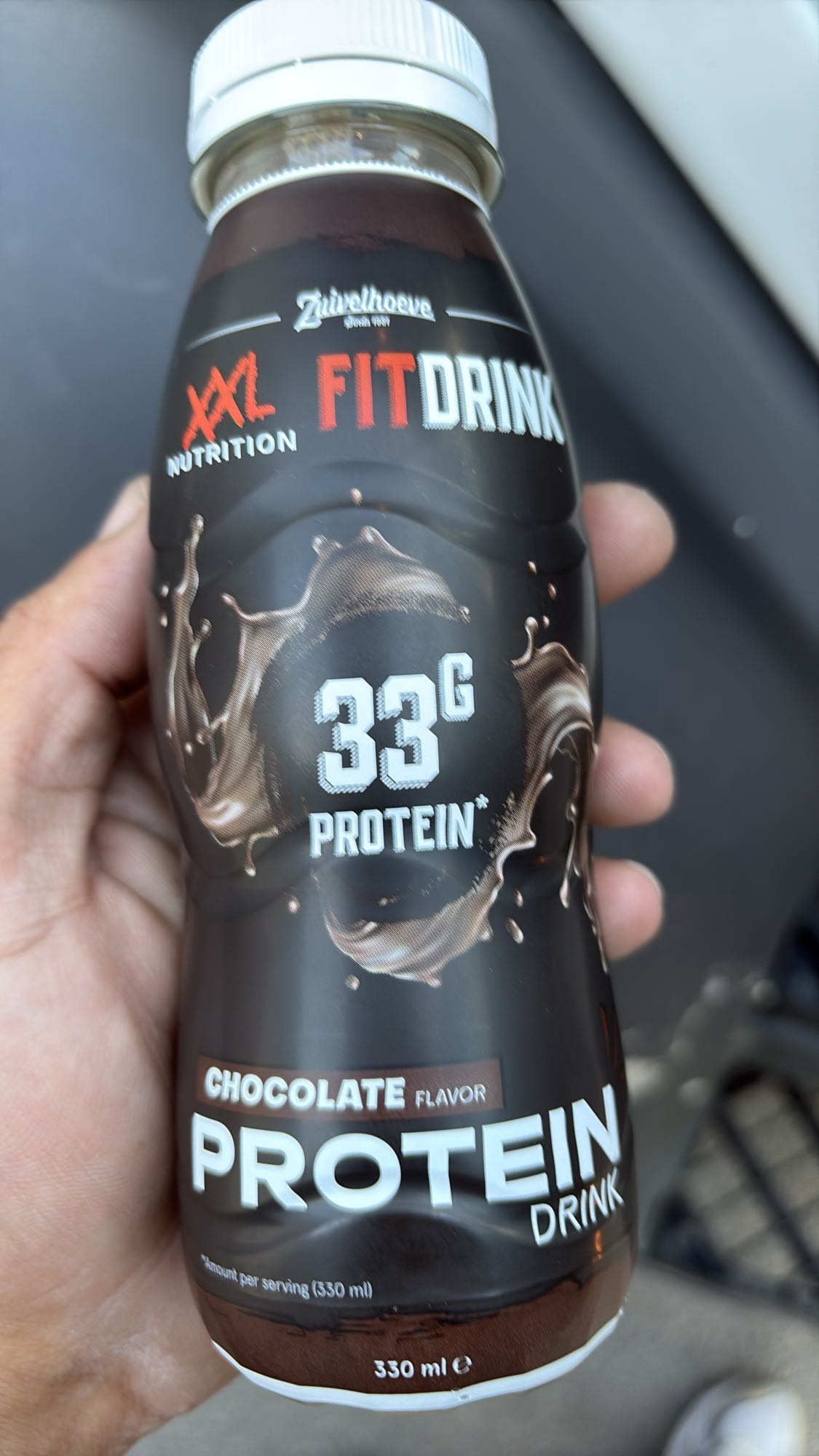 Chocolade proteïnedrank