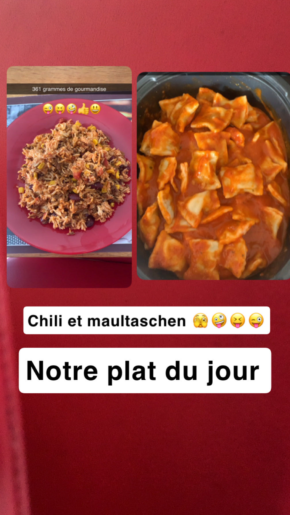 Chili et Maultaschen