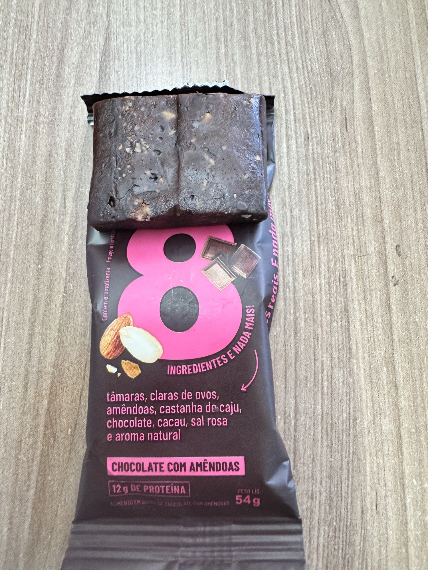 Barra chocolate amêndoas