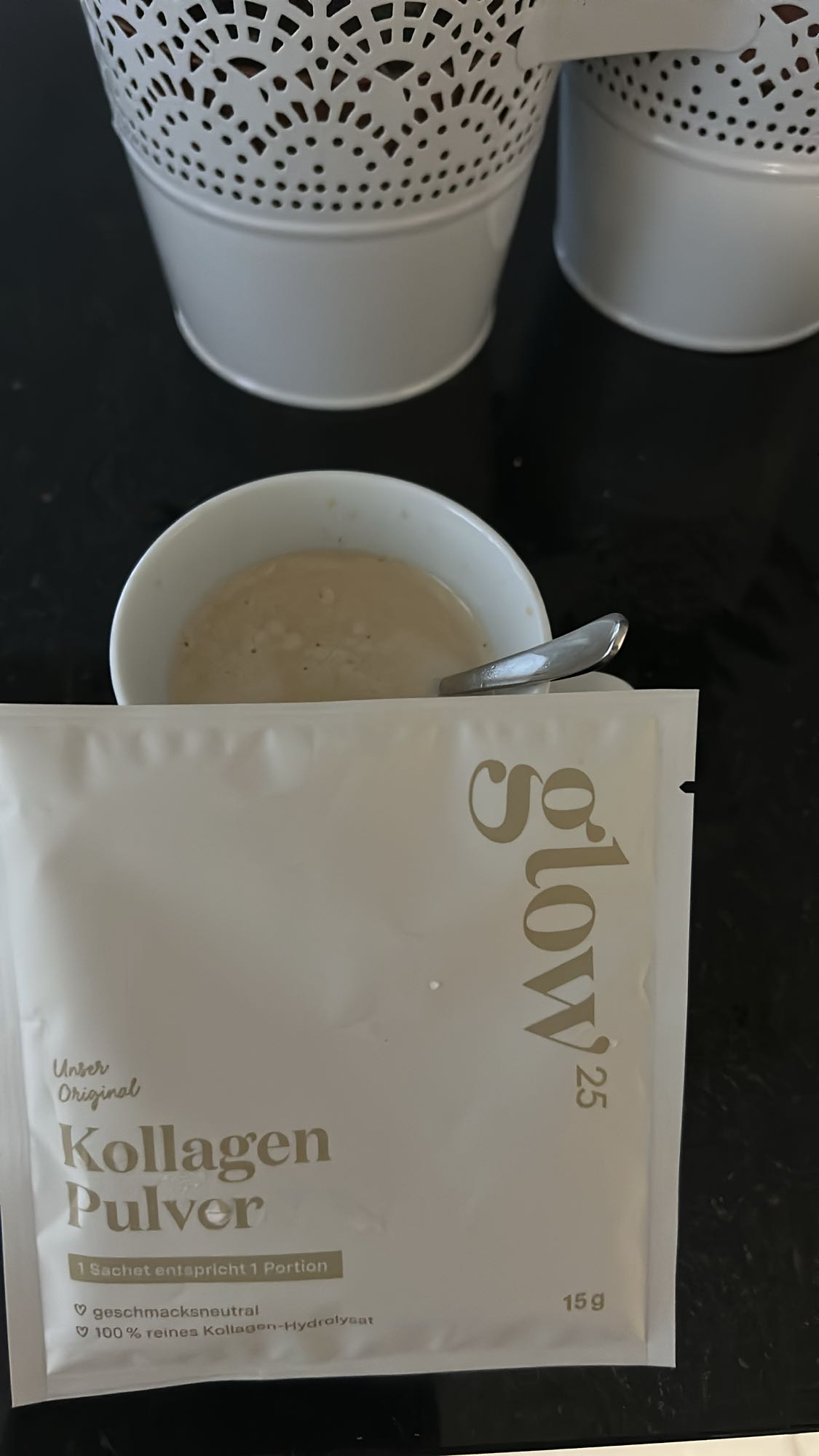 Kollagen Pulver Getränk