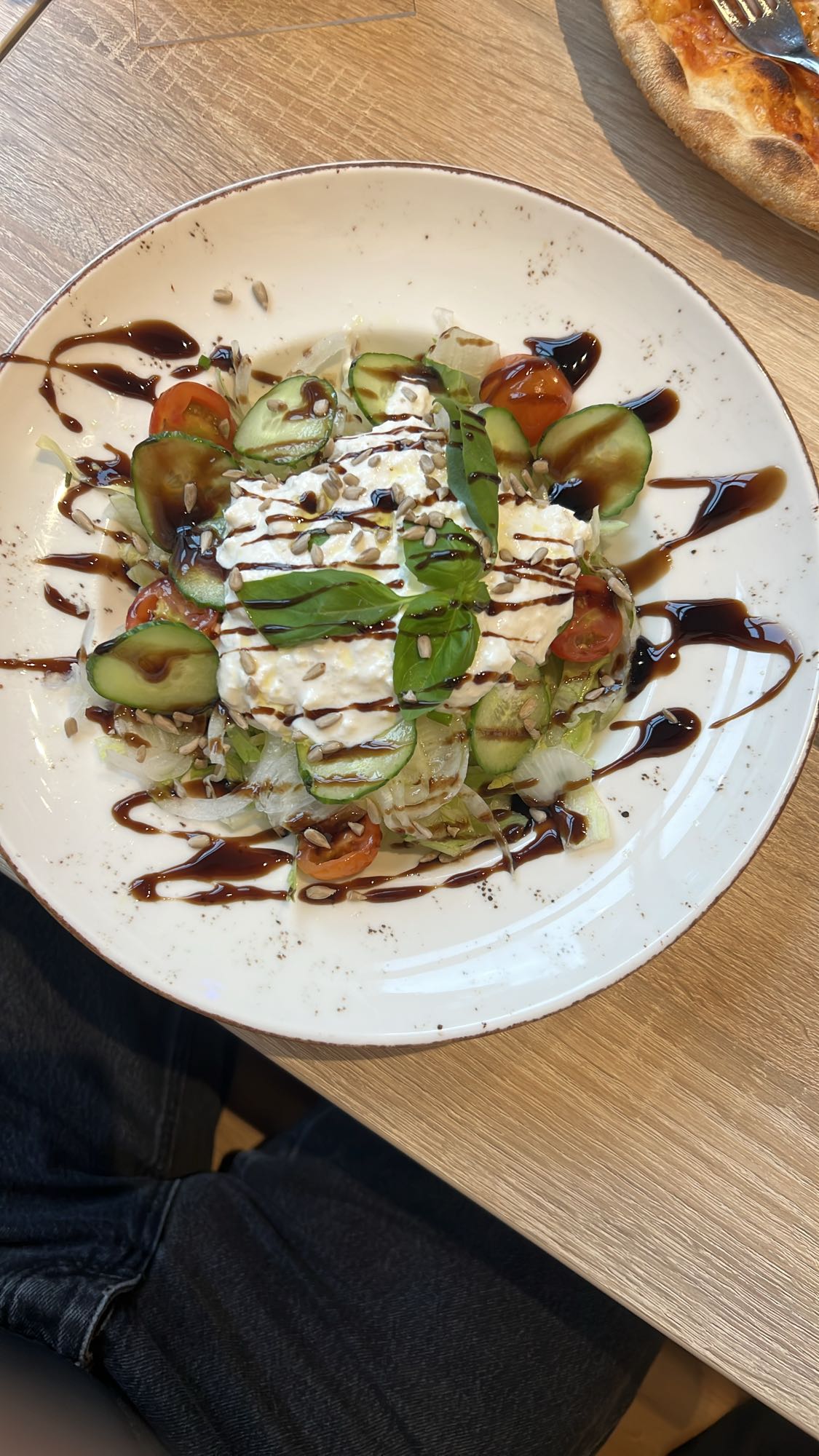 Färsk sallad med ost