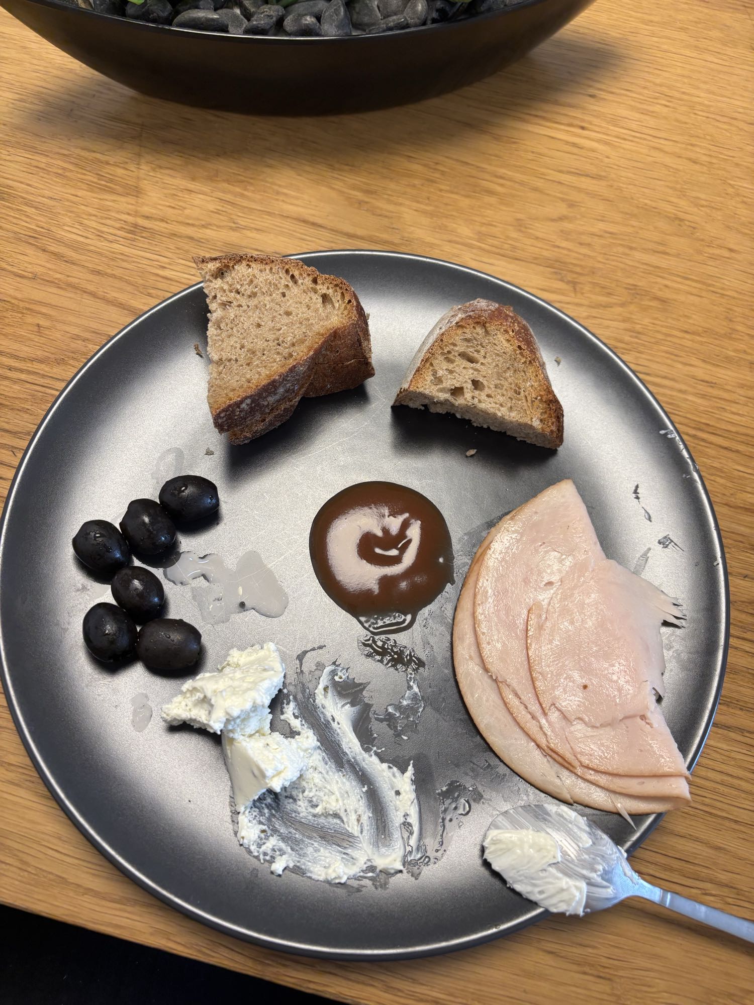 Bread, Turkey, Cheese Plate