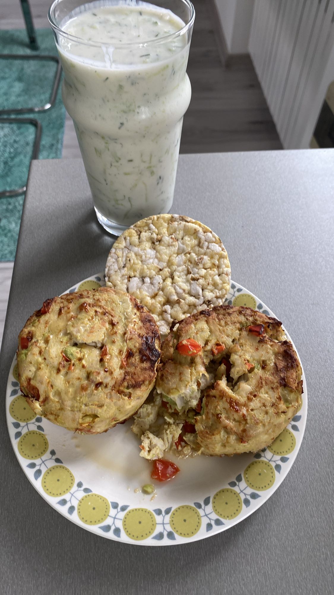 Placki warzywne z kefirem