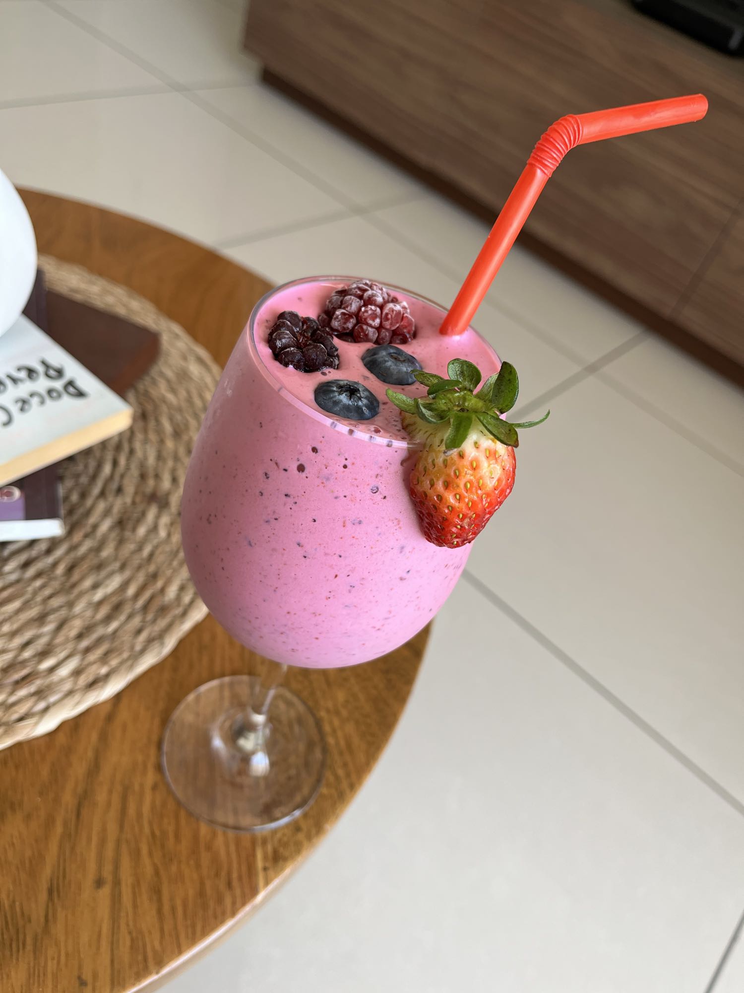batido de frutos rojos