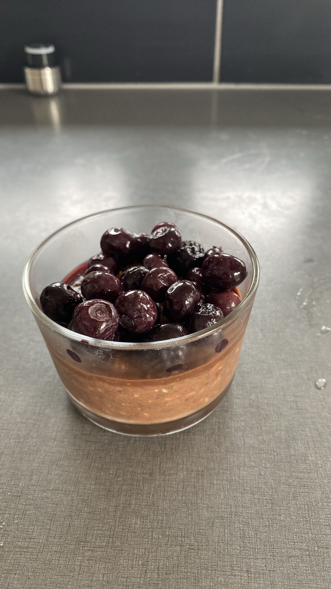 Overnight oats blåbär