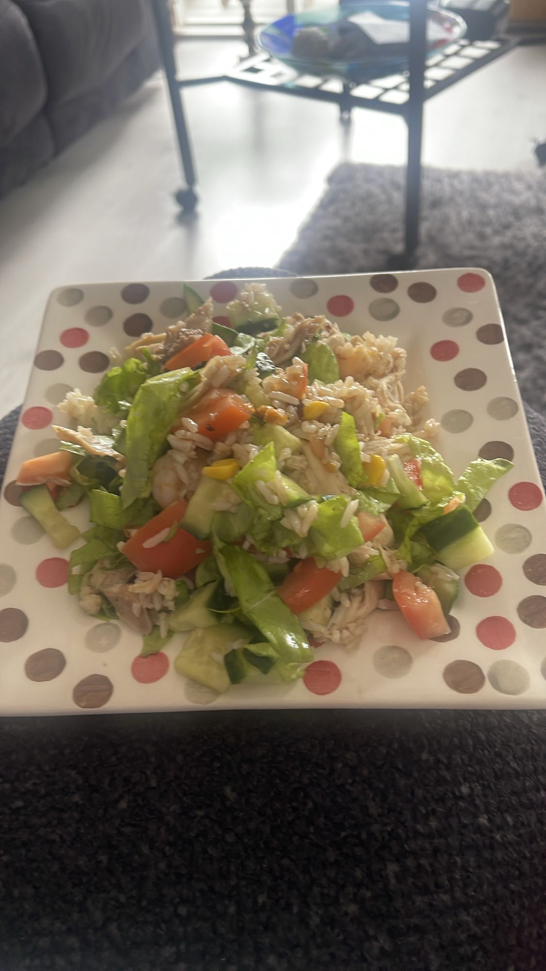 Chicken rice salad