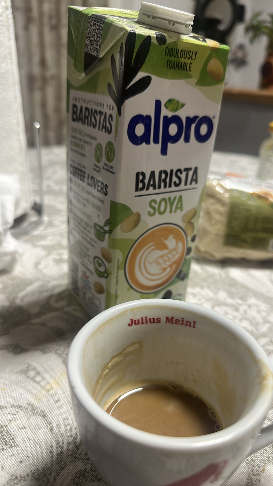 Cafea cu lapte de soia