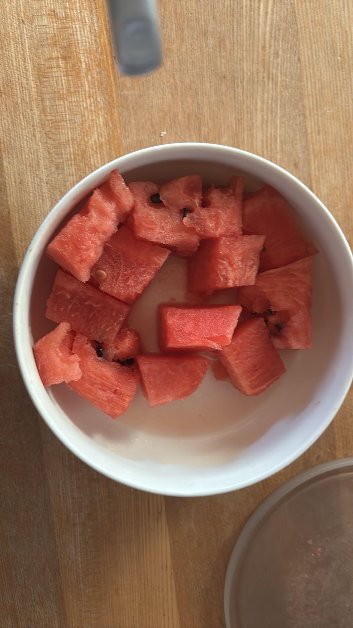 スイカの角切り