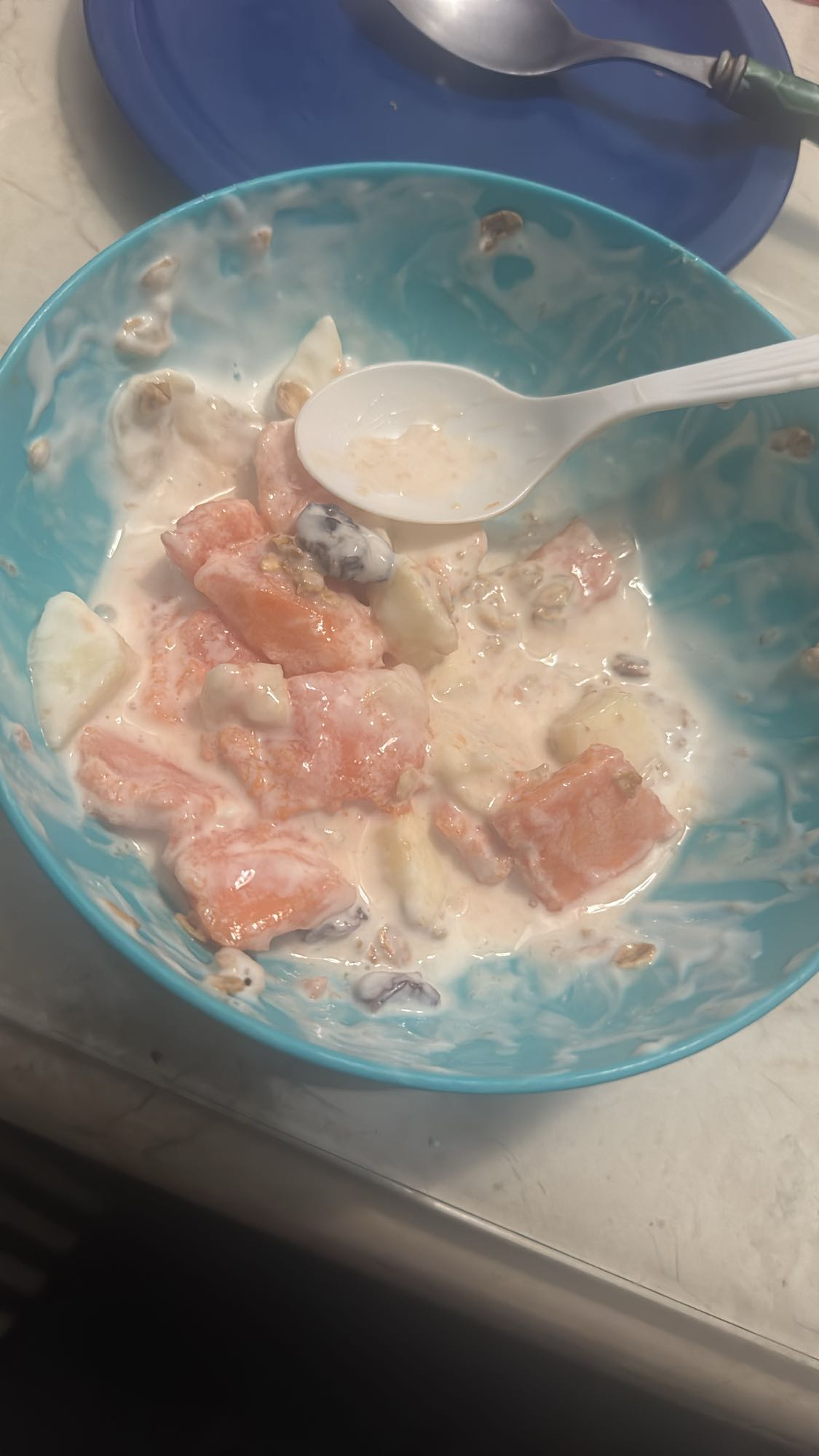 ensalada de frutas con yogur