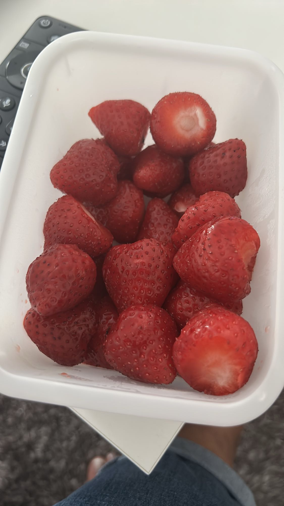 Aardbeien snack