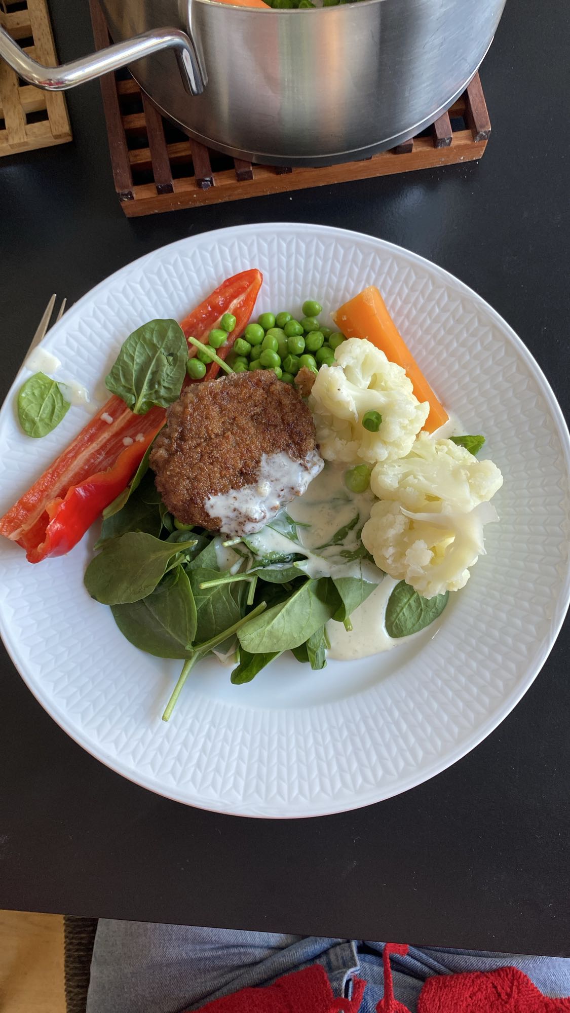 Grönsaksbiff med sås