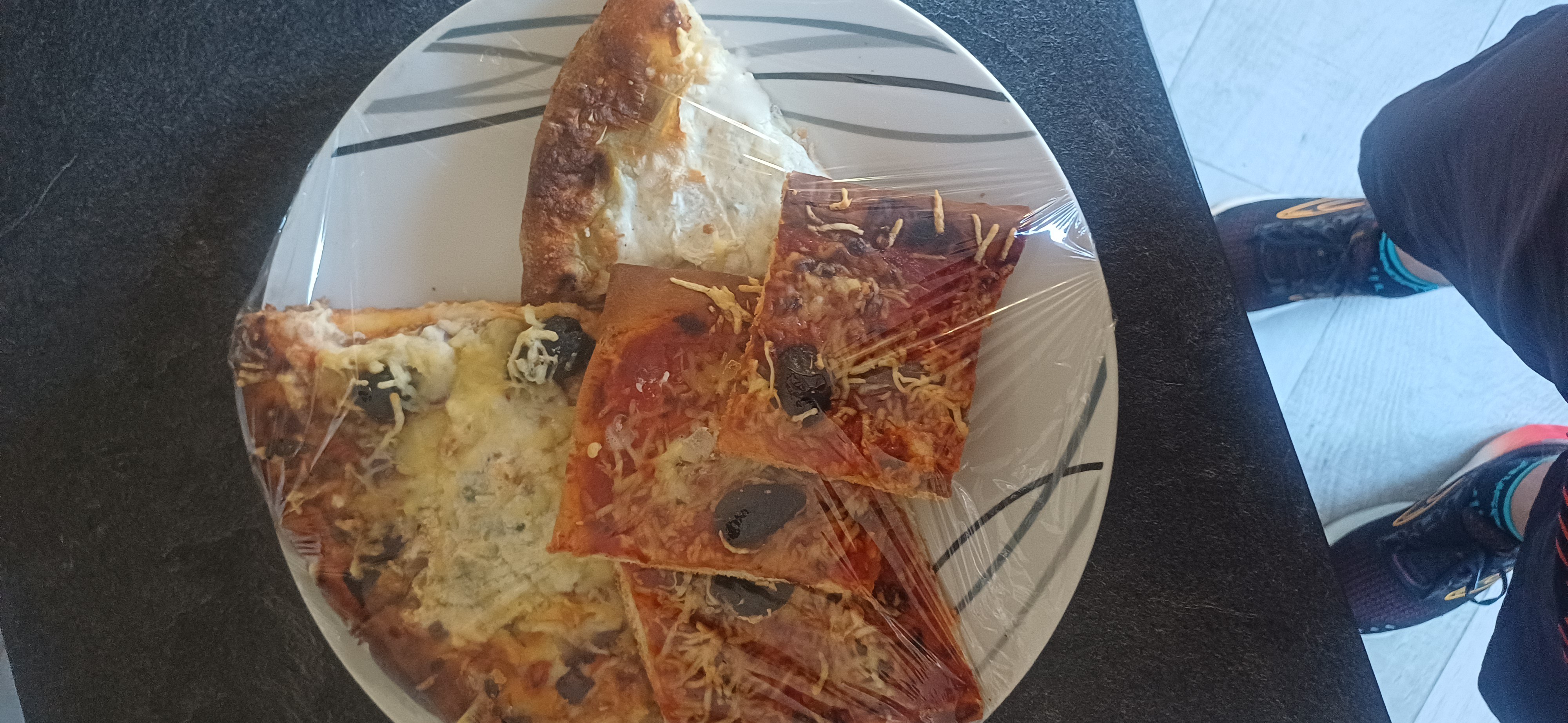 Assiette de pizza